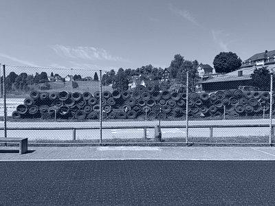 Alter Kunstrasenteppich