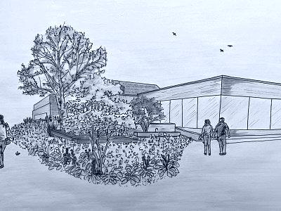 Visualisierung Eingangsbereich West