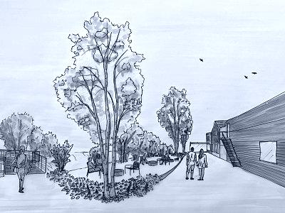 Visualisierung Aussenbereich Chogebach