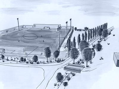 Visualisierung Kunstrasen Döbeli Kreuzlingen